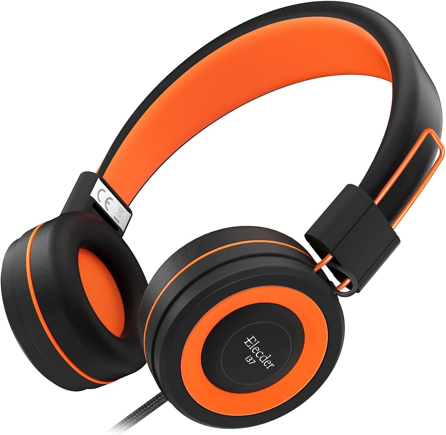 ELECDER i37 Kids Headphones Children Girls Boys Teens Foldable Adjustable On Ear Headphones 3.5mm Ja